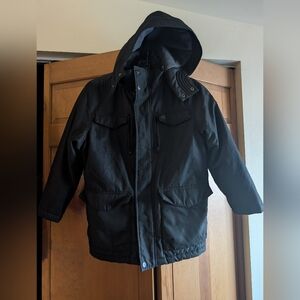 Calvin Klein Black Hooded Weatherproof  for Boys